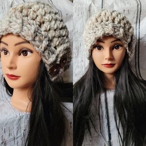 Crochet Women's Thick Wool Beanie/Hat